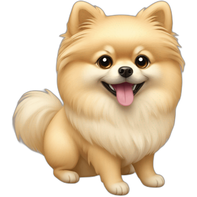 Pomeranian-cream emoji