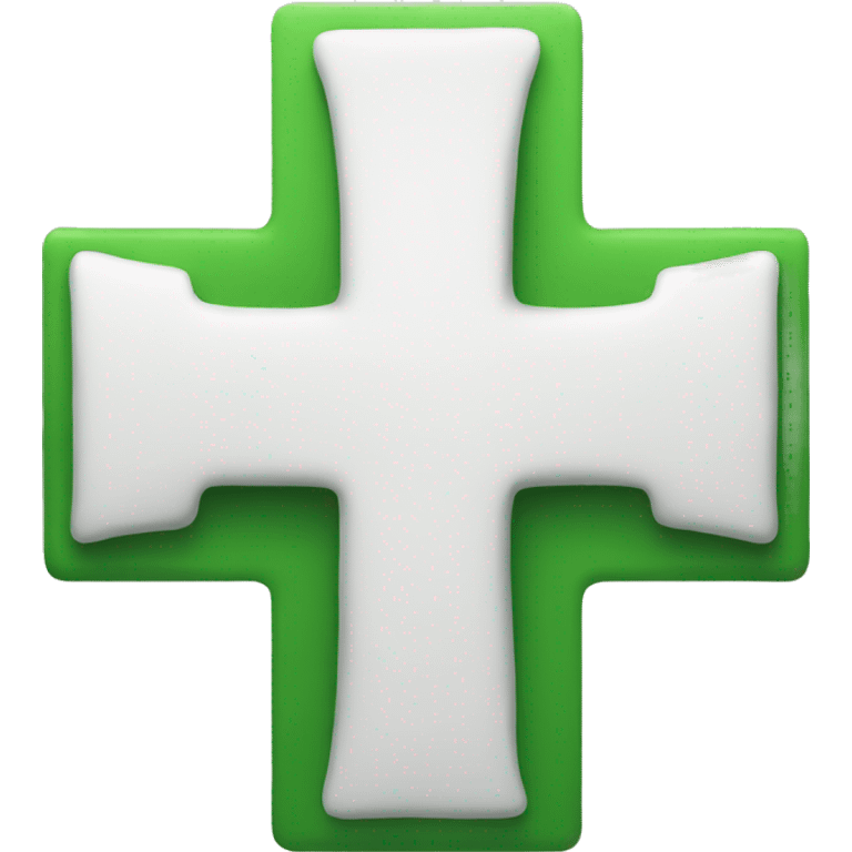 Green cross  emoji