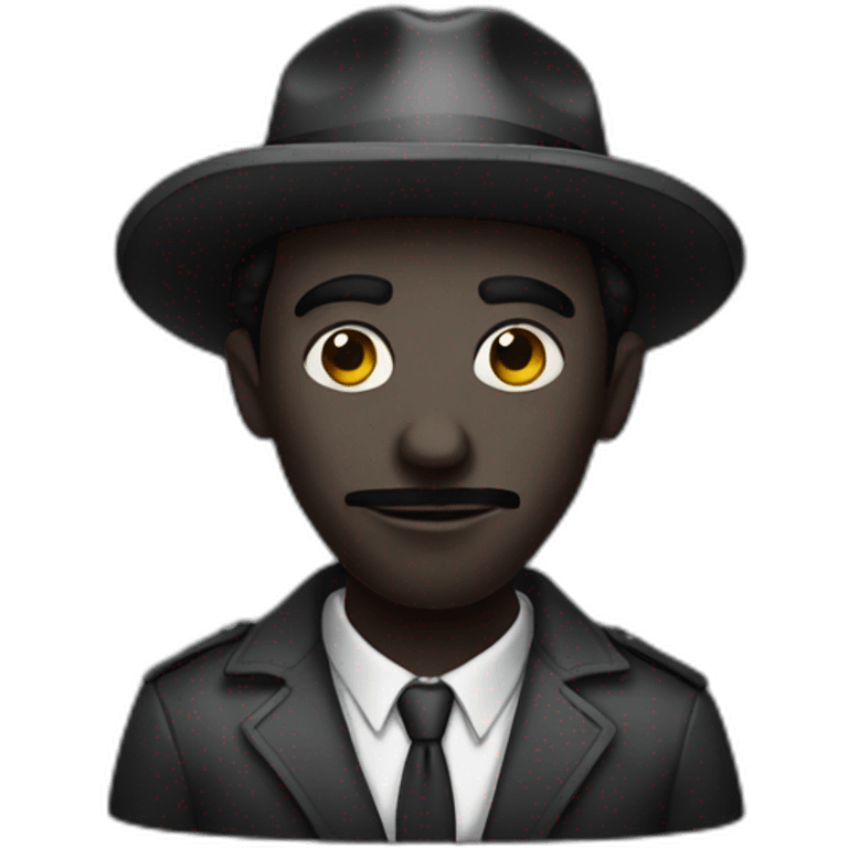 Noir assoiffé emoji