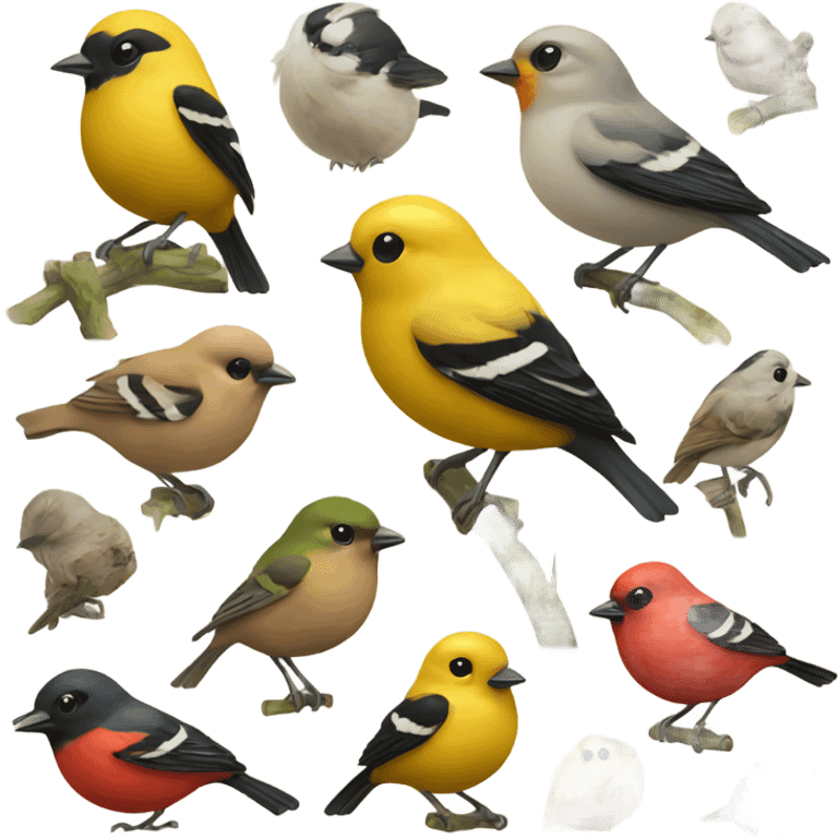 Garden birds emoji