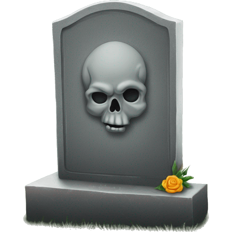 gravestone that says here lies SmokeDevil emoji