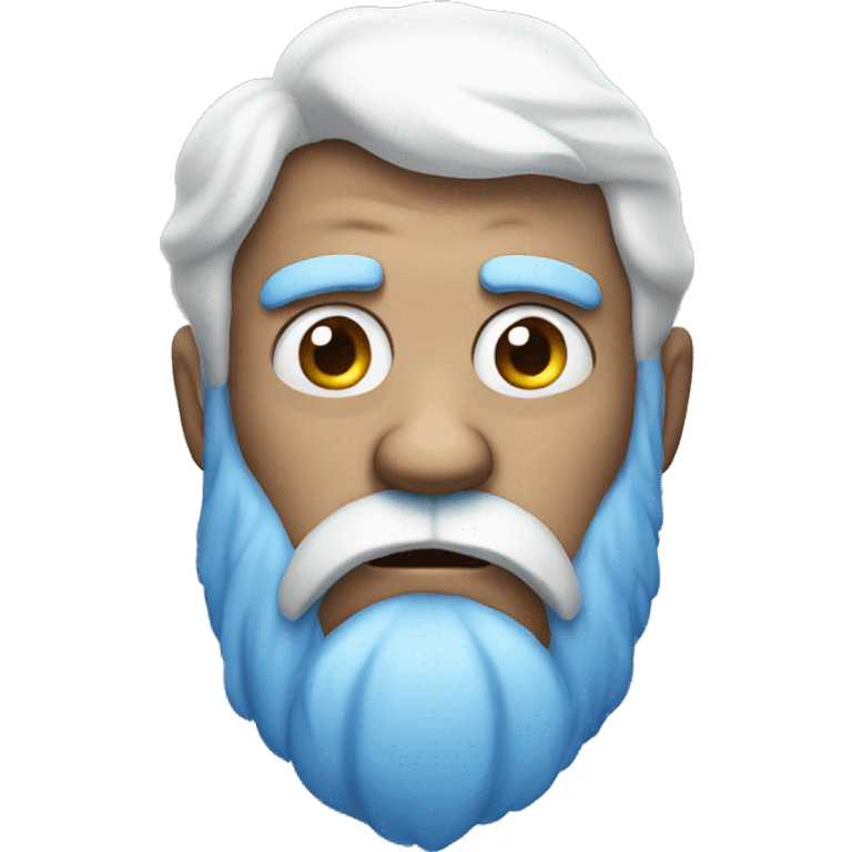 blue giant with a white beard confused emoji