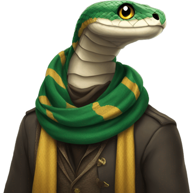 Snake wearing scarf hogwarts emoji