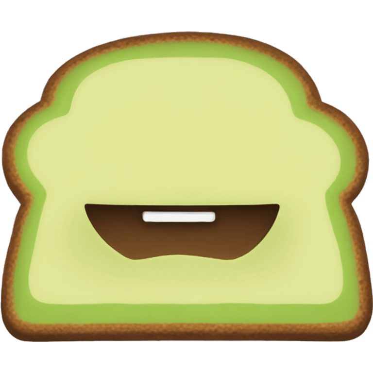 Toast with avocado emoji