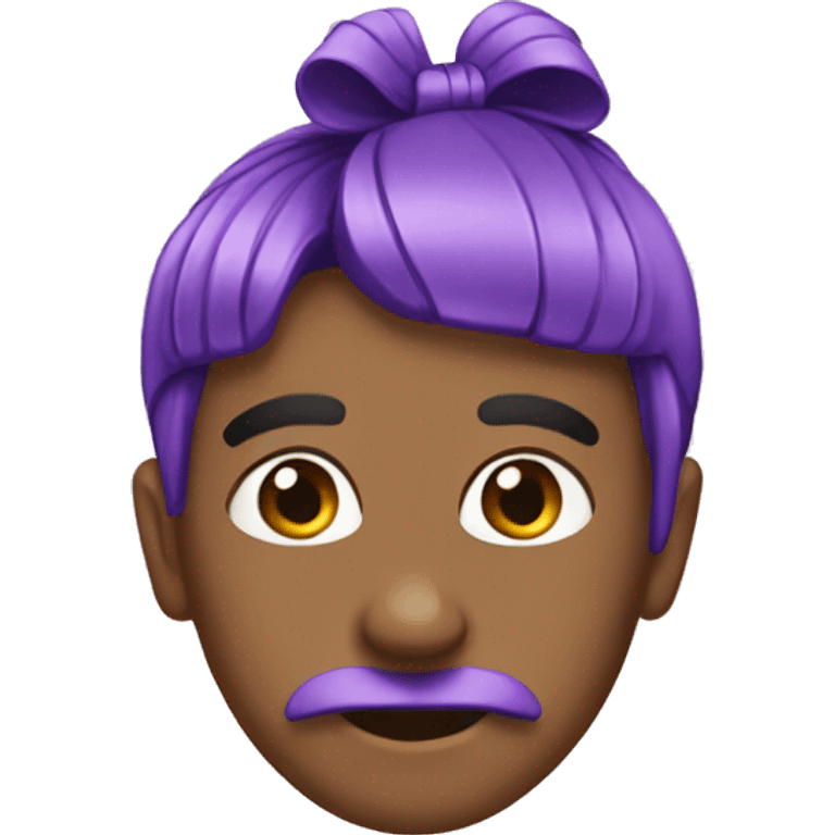 Purple Hair bow emoji