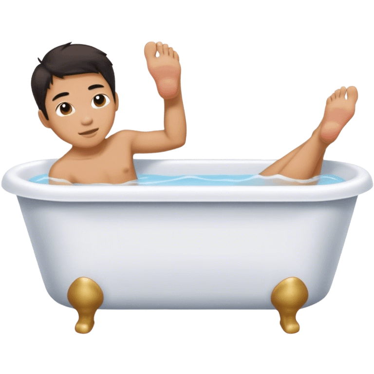 Tommy Chan feet tub emoji