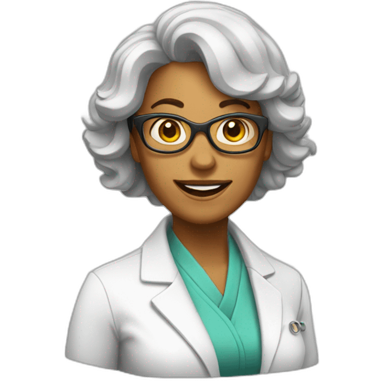 crazy women scientist emoji