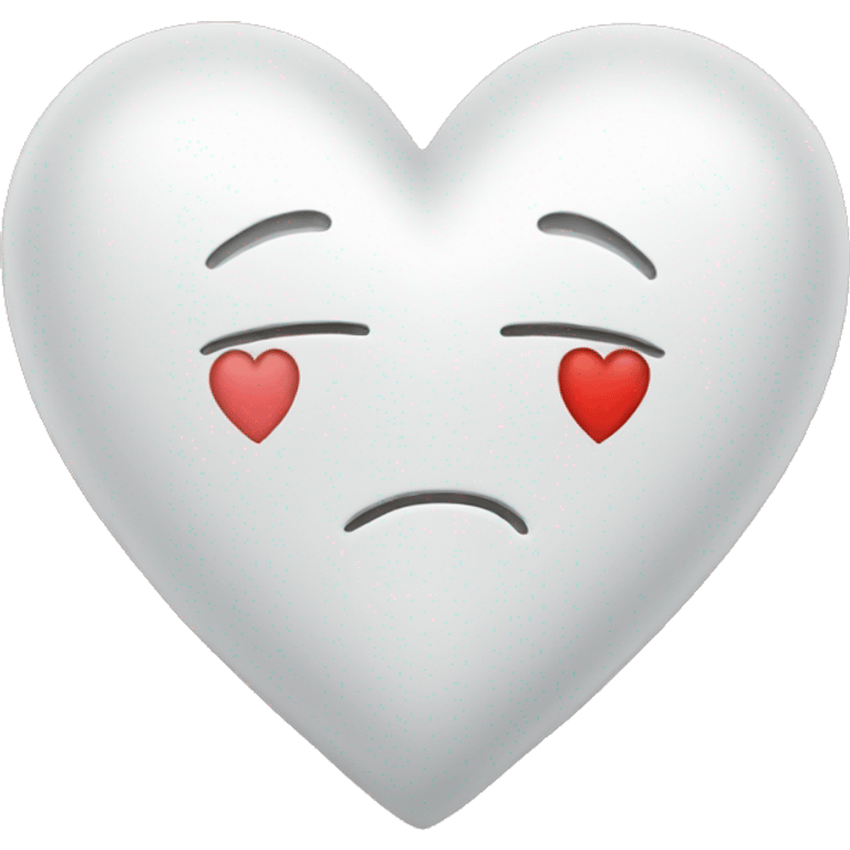 White Heart with i Love you emoji