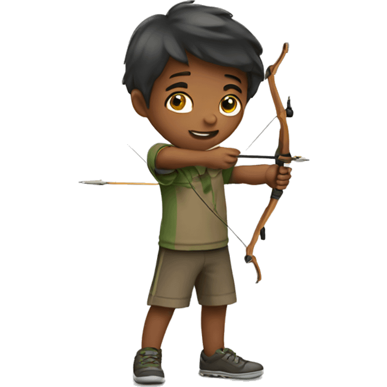 Kid is archery  emoji