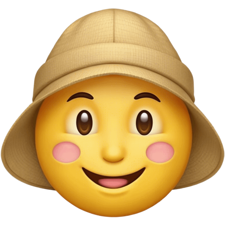 Şapkalı gözkırpan emoji emoji