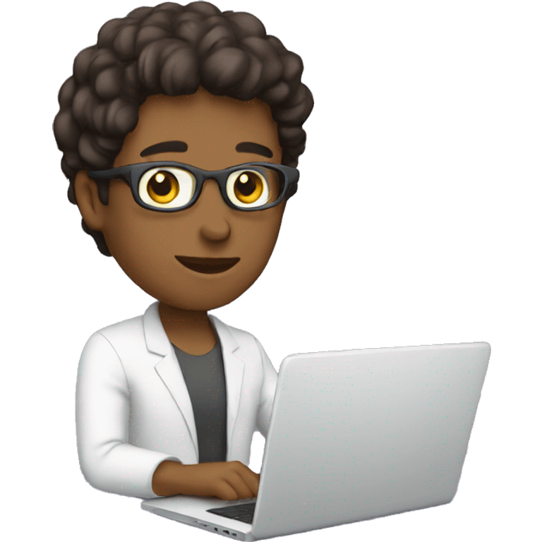 freelancer using laptop emoji