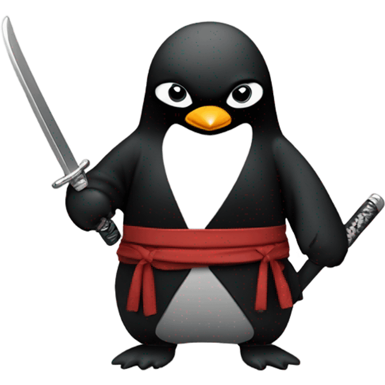 Penguin ninja emoji