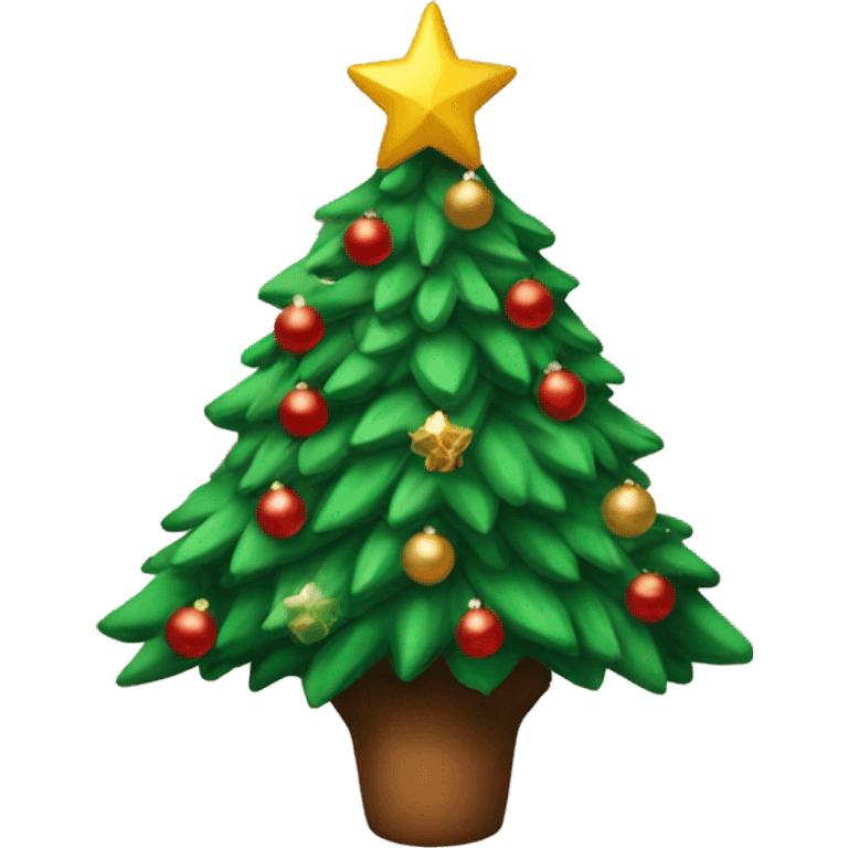 Christmas tree with sumbrero emoji