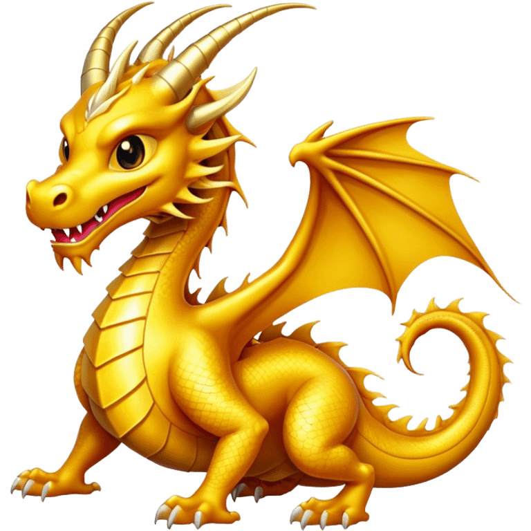 Golden dragon emoji