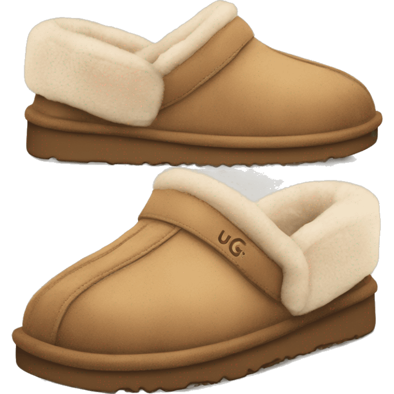 ugg slippers light brown  emoji