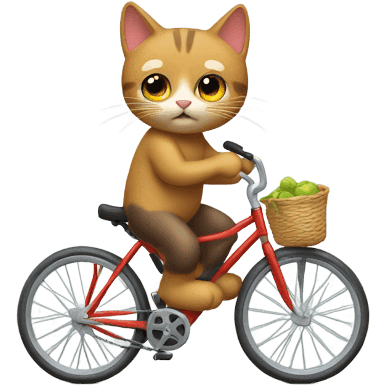 Gato en bicicleta emoji