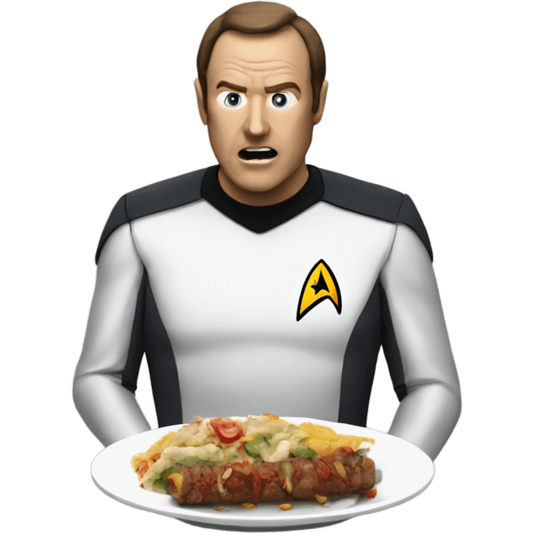 Data from Star Trek eating kebab emoji