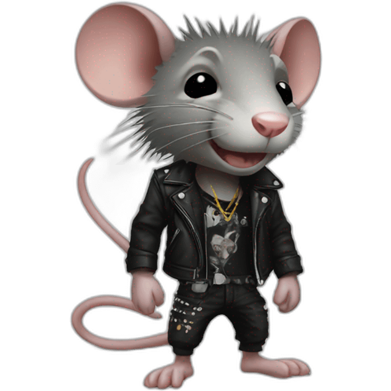 Punk rat emoji