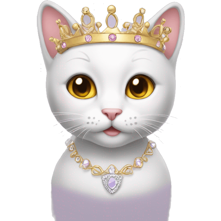 kitty with tiara emoji