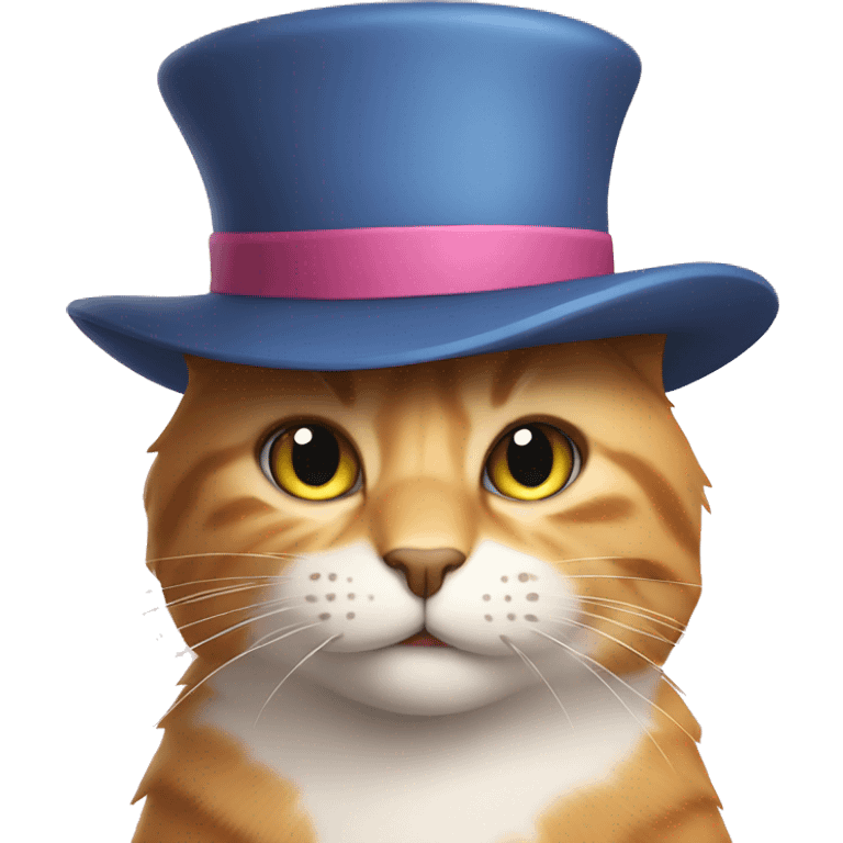 loving cat with hat emoji