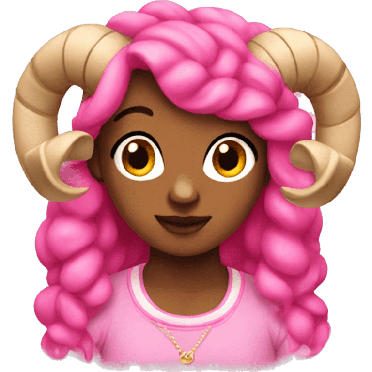 Pink aries emoji