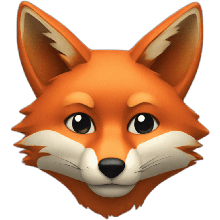 Fox glitched emoji