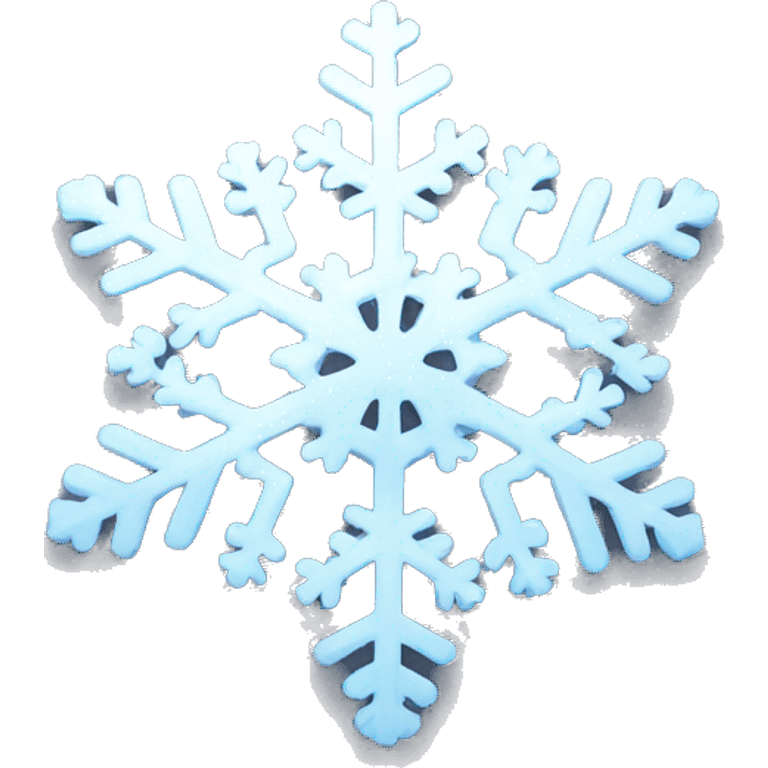 beautiful snowflake emoji