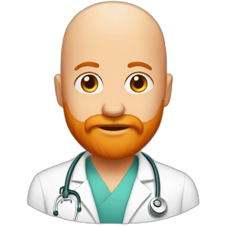 Bald-doctor-orange beard emoji