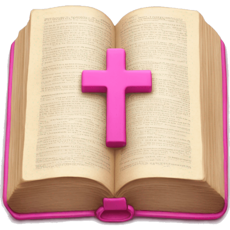 Pink Bible  emoji