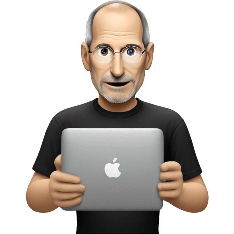 steve jobs eating applr emoji