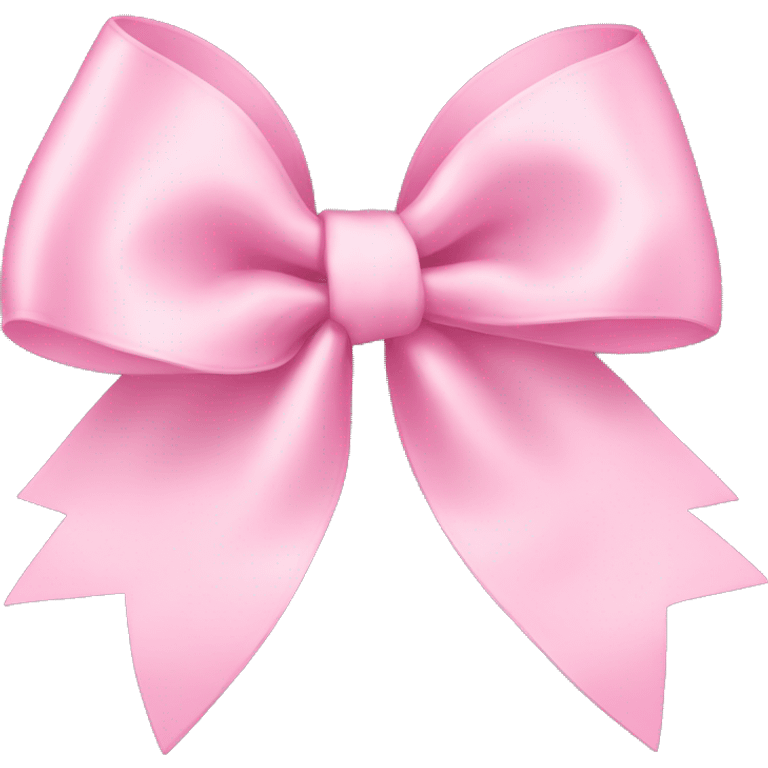 light pink ribbon bow emoji