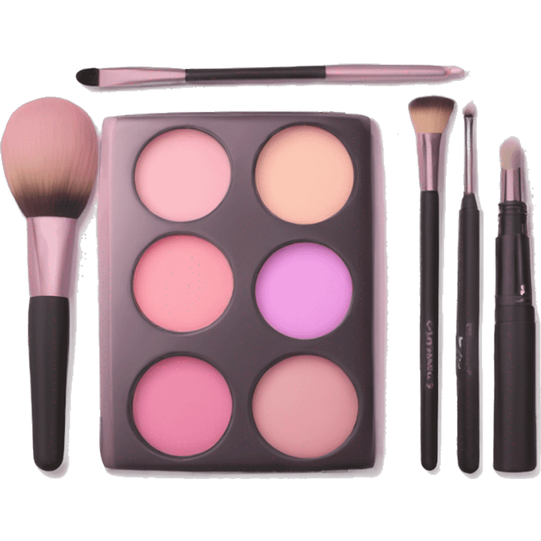 Makeup kit pastel pink emoji