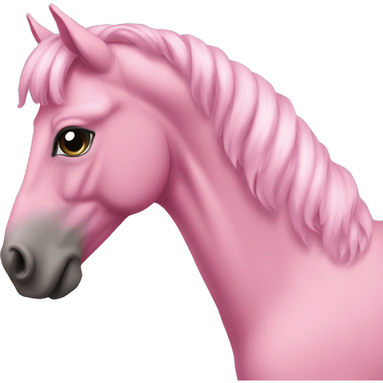 A pink horse emoji