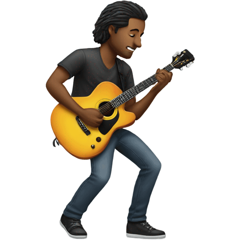 The guitar player emoji