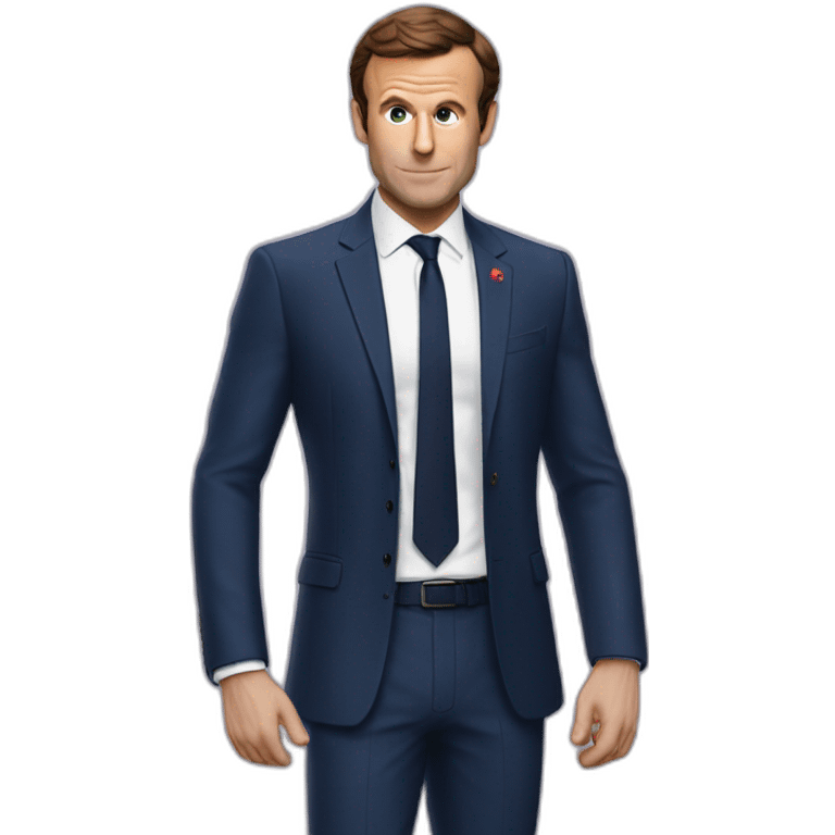 Macron qui est Spider-Man emoji