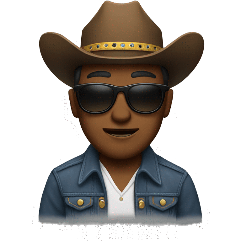 cowboy wearing sunglasses emoji