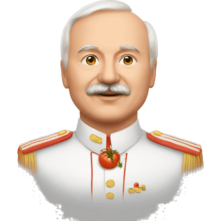 Lukashenko and tomato emoji