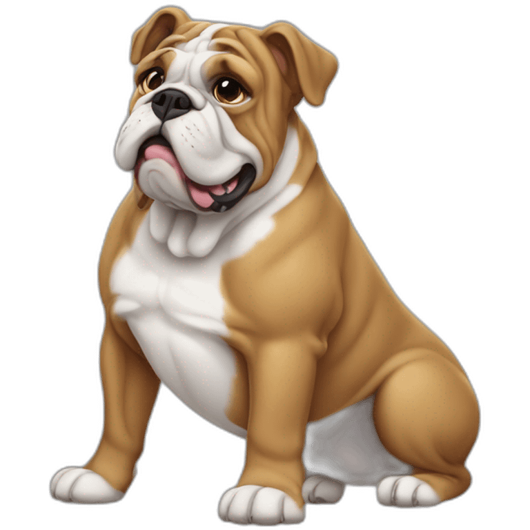 bulldog anglais colère emoji