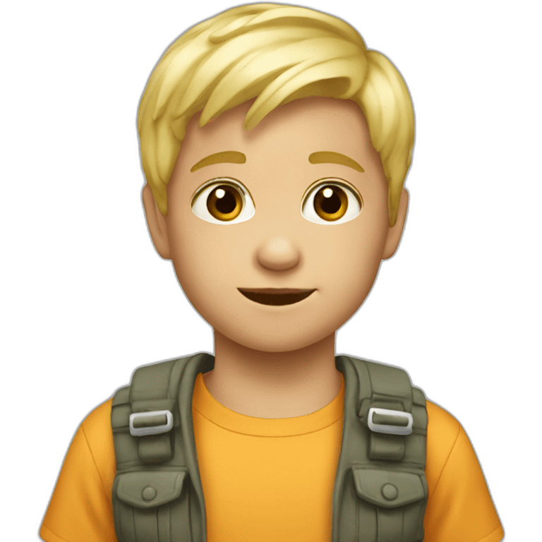 blonde 3 year old boy emoji