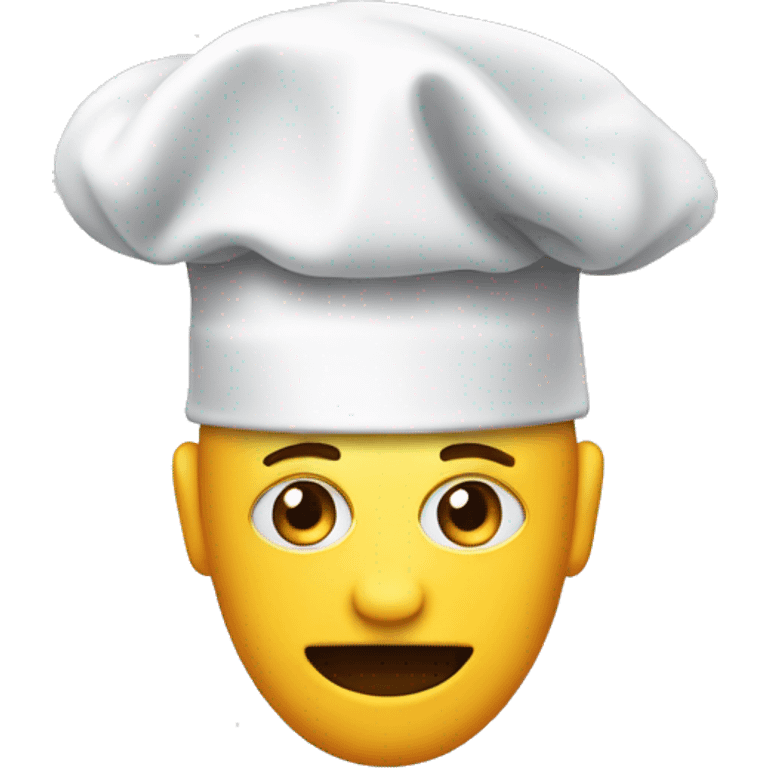 poker face emoji with chef hat emoji