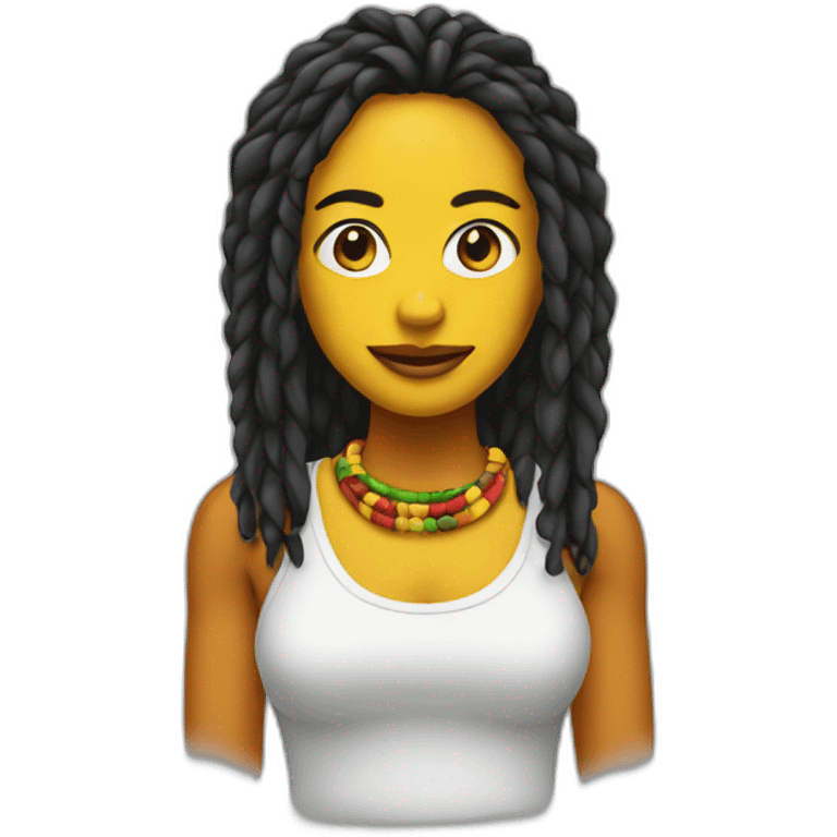 Chica rasta emoji