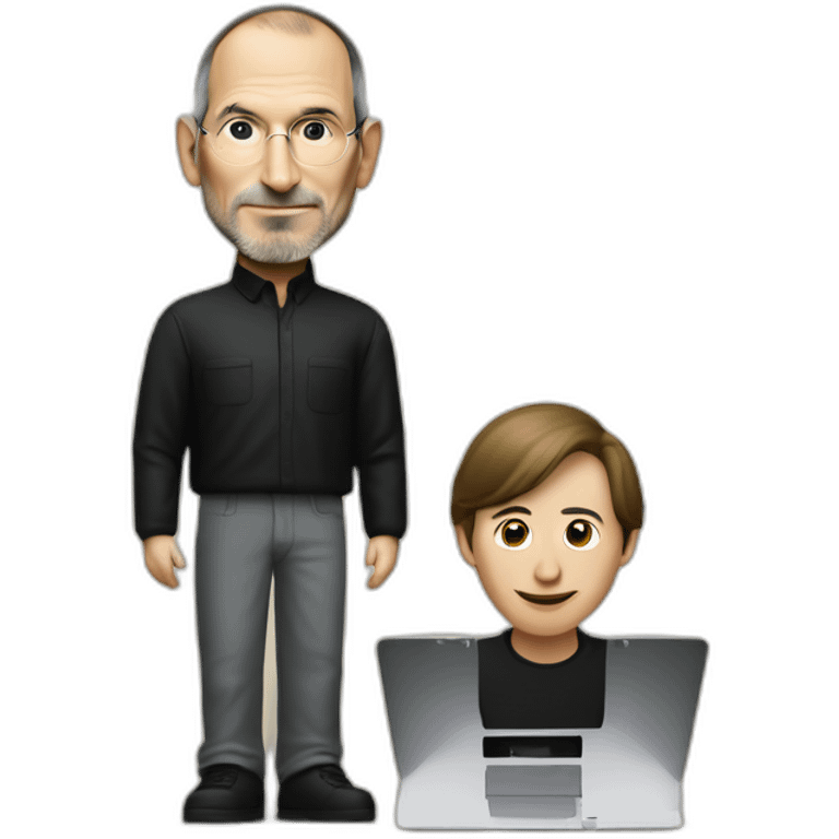 Steve jobs and iPhone 14 pro emoji