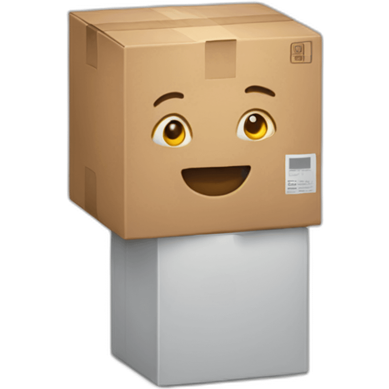 A person with a box emoji