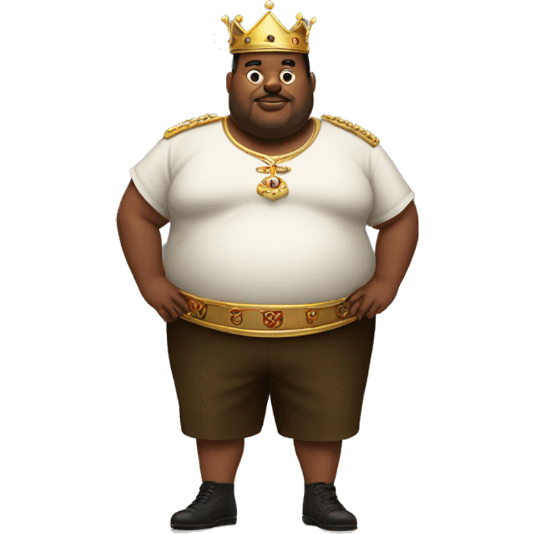 Fat short king (make the emoji have legs included) emoji