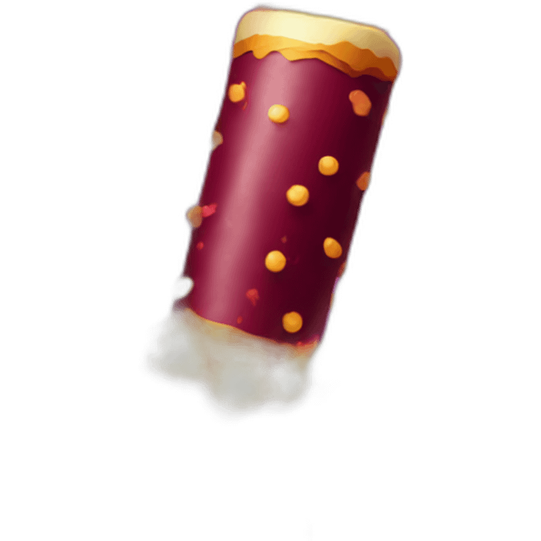 giant maroon firecracker emoji