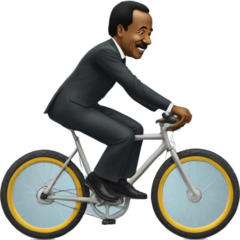 "Paul biya sur le vélo"  emoji