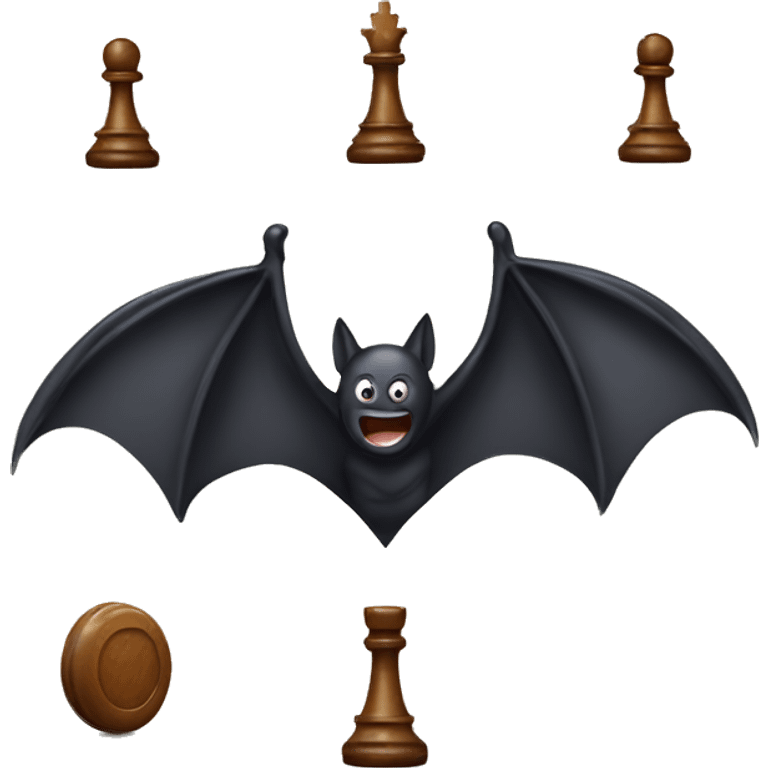 Bat playing chess  emoji