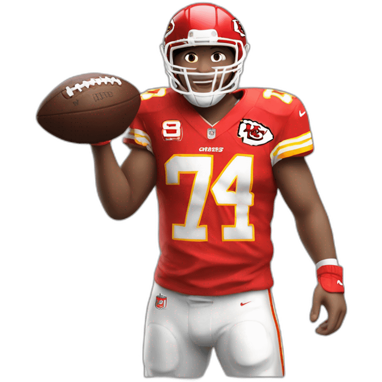 kansas chiefs football jersey with number 87 on it emoji