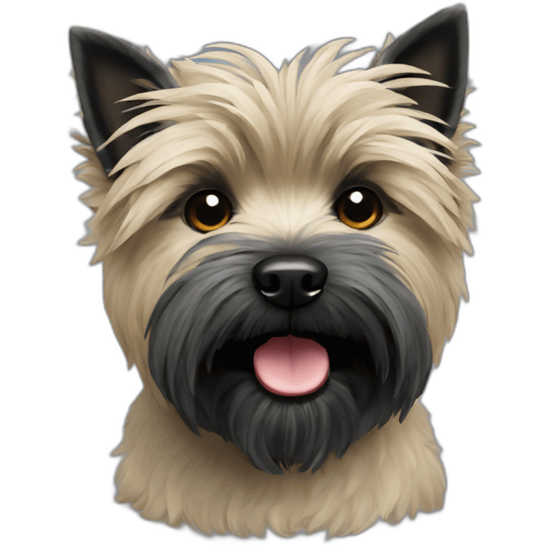 Cairn terrier black emoji