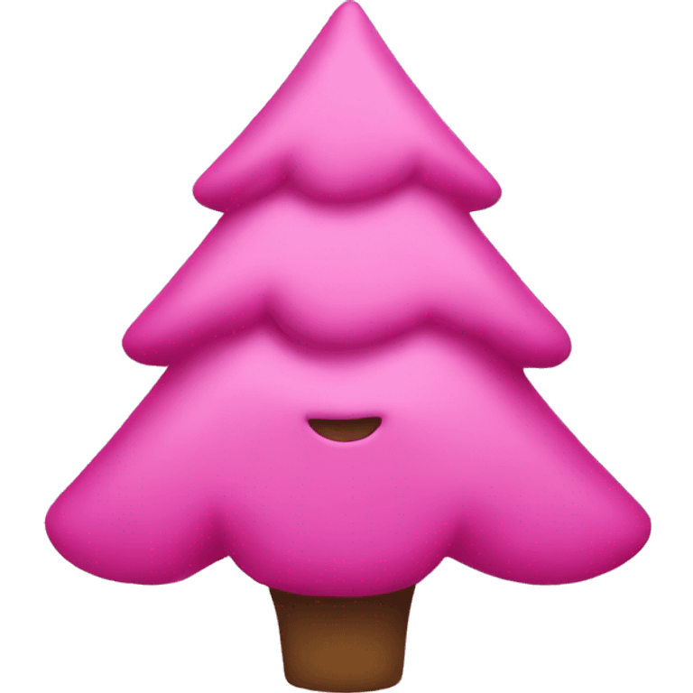 Christmas tree pink  emoji